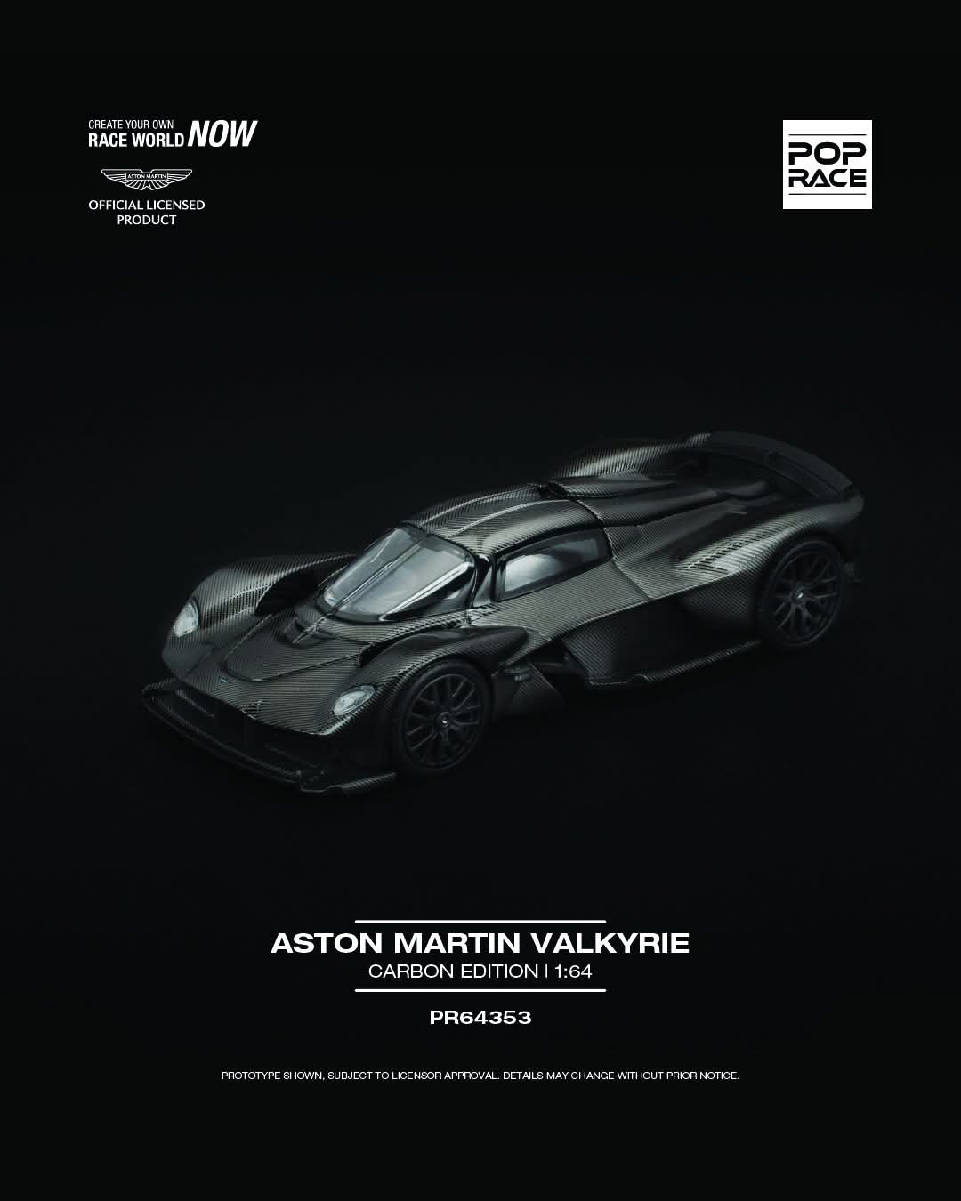 Pop Race PR640353 ASTON MARTIN VALKYRIE CARBON EDITION