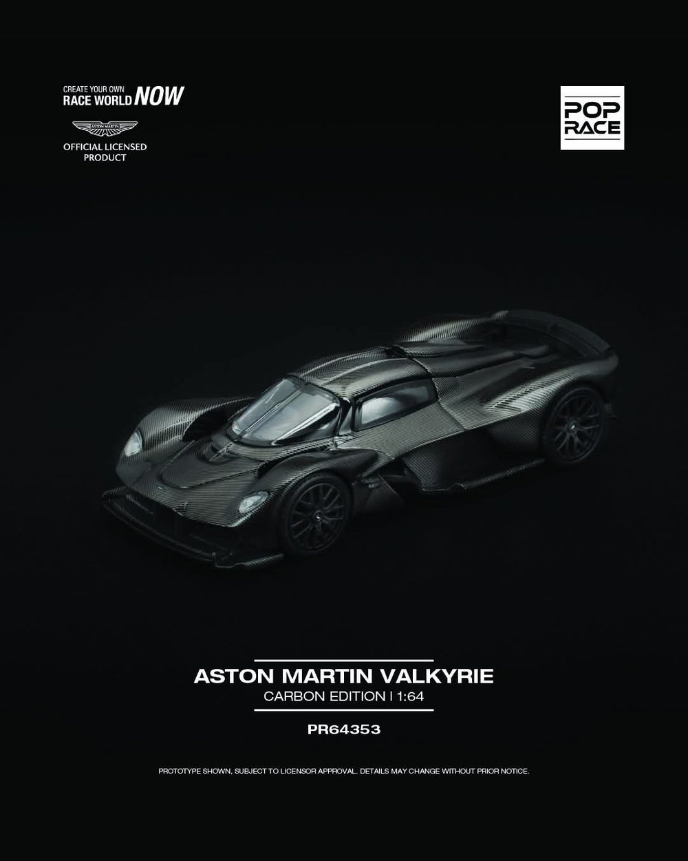 Pop Race PR640353 ASTON MARTIN VALKYRIE CARBON EDITION