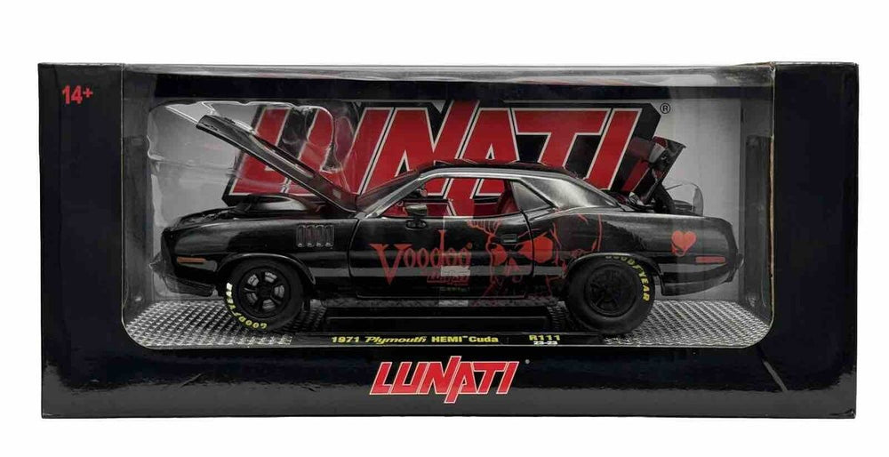 M2 1:24 Plymouth 1971 Hemi Cuda Voodoo BK - Sealed Case of 4