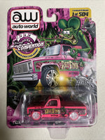 
              2023 Las Vegas Super Convention PINK FINK Rat Fink Autoworld Squarebody HOT PINK Dinner Chase Set
            