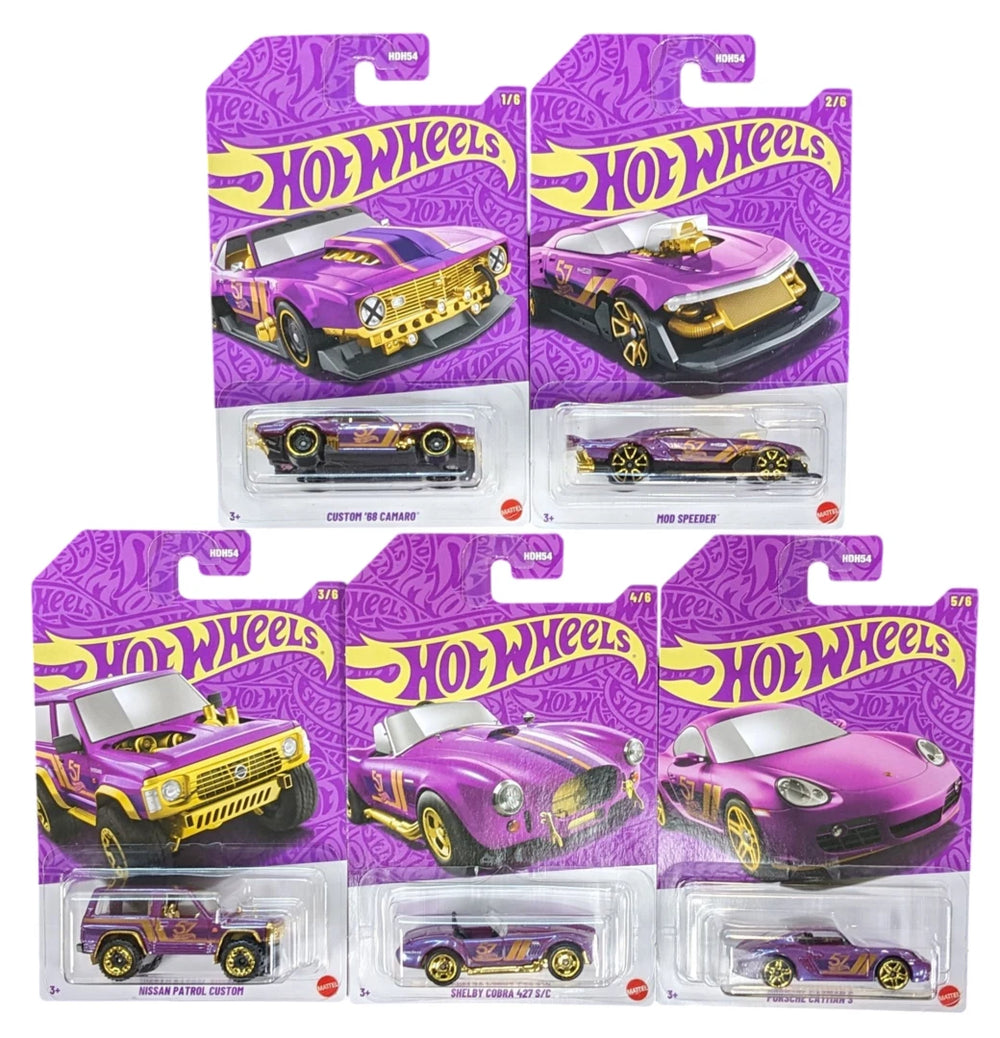 Hot Wheels 2025 57th Anniversary Series Factory Sealed Case H Mix 2 (24 Ct. Assortment Mix Varies)