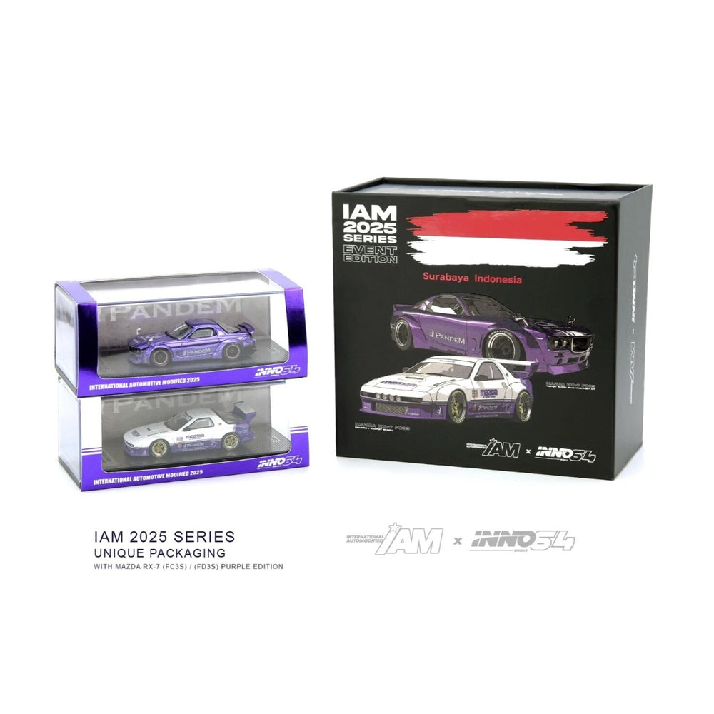 INNO64 MAZDA RX7 FC3S & FD3S PANDEM ROCKET BUNNY IAM MODIFIED INDONESIA 2025 SET