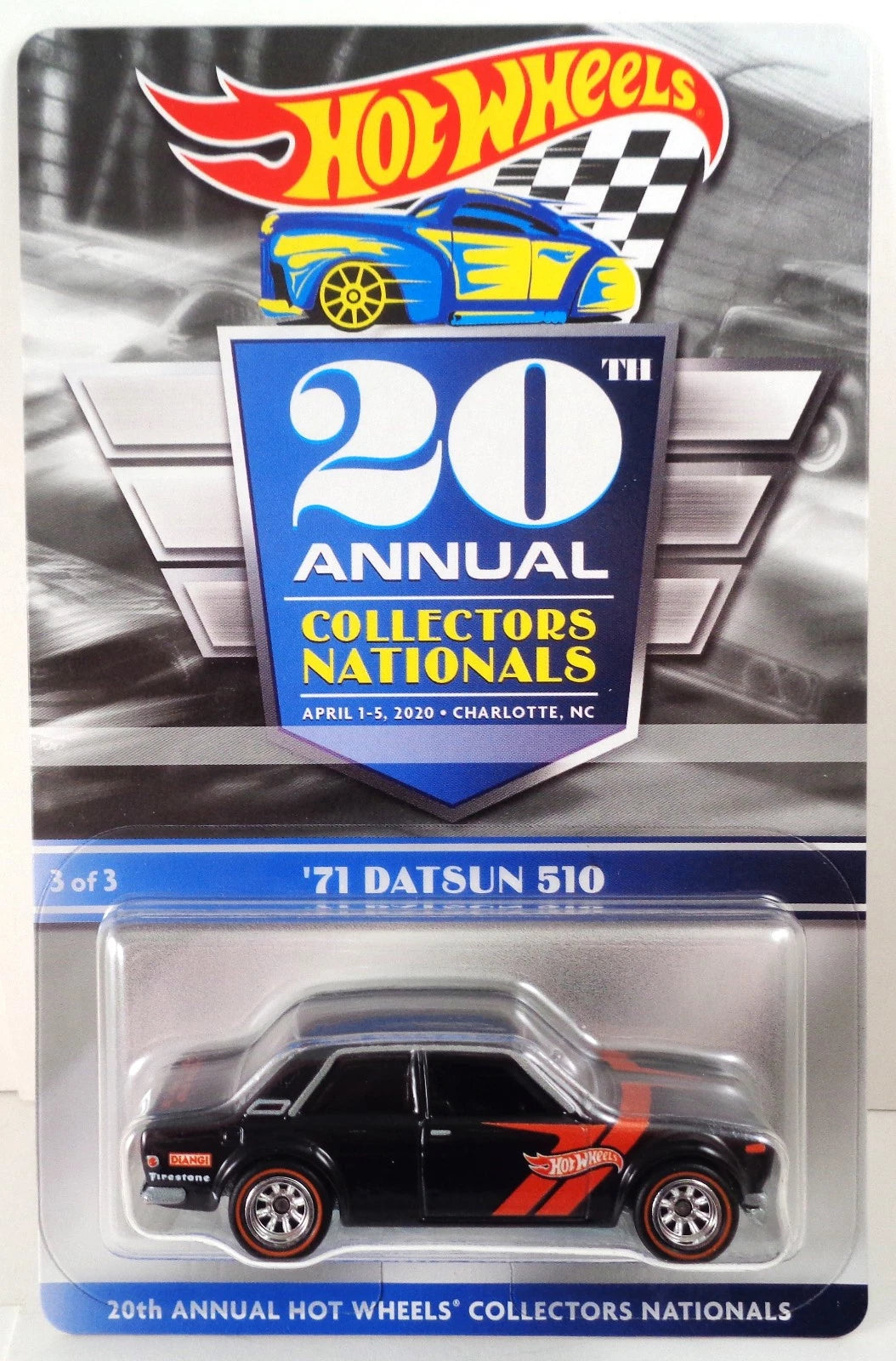 2020 HOT WHEELS 20TH ANNUAL COLLECTORS NATIONALS '71 DATSUN 510 - Redemption Only