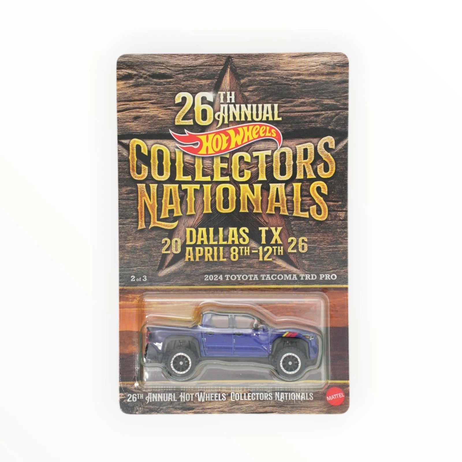 Hot Wheels 2024 Toyota Tacoma TRD Pro 2/3 - 2026 Collectors Nationals- Consignment