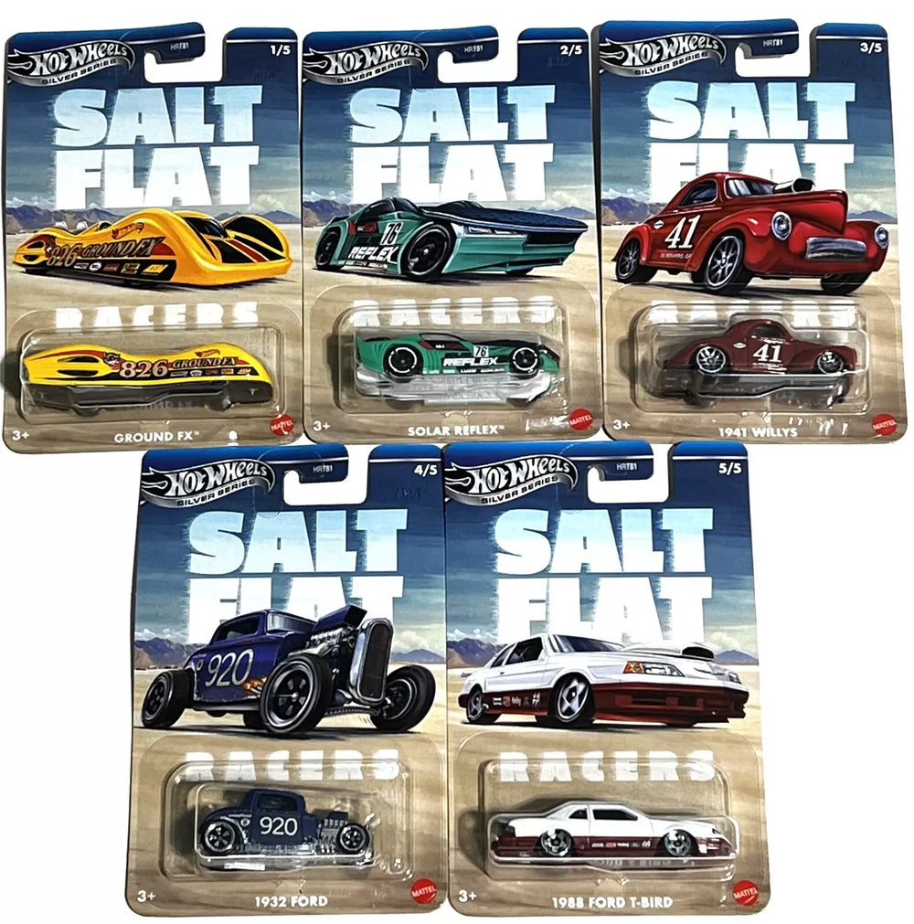 2025 Hot Wheels Silver Series Salt Flat Racers Complete Set of 5