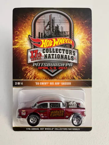 2017 Hot Wheels 17th Nationals Pittsburgh 55 CHEVY GASSER