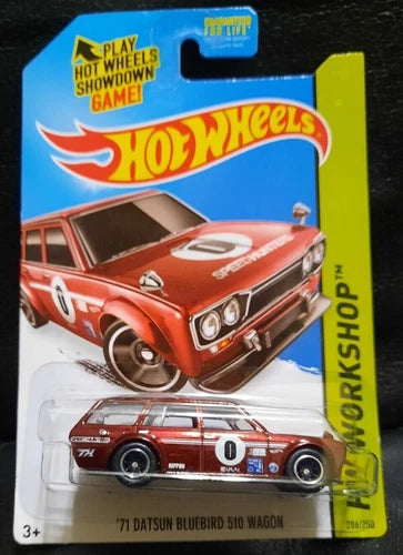 2014 HOTWHEELS ‘71 DATSUN BLUEBIRD 510 WAGON SUPER TREASURE HUNT