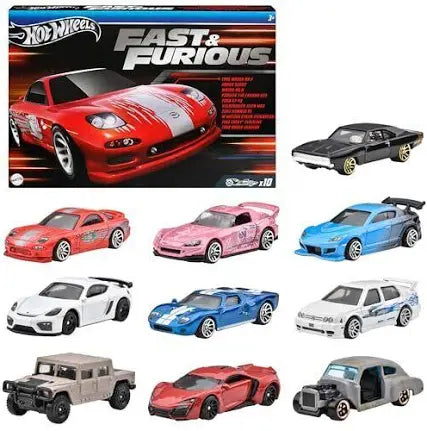 Hot Wheels FAST & FURIOUS 10 Car Set