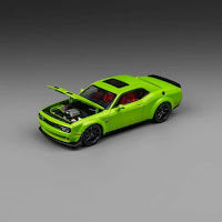 Stance Hunters – in Acid Green, the Dodge Challenger SRT Hellcat