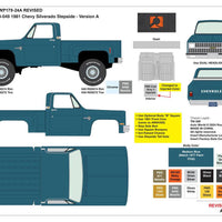 (Preorder) Auto World 1:64 1981 Chevrolet Silverado 10 4x4 Stepside Blue