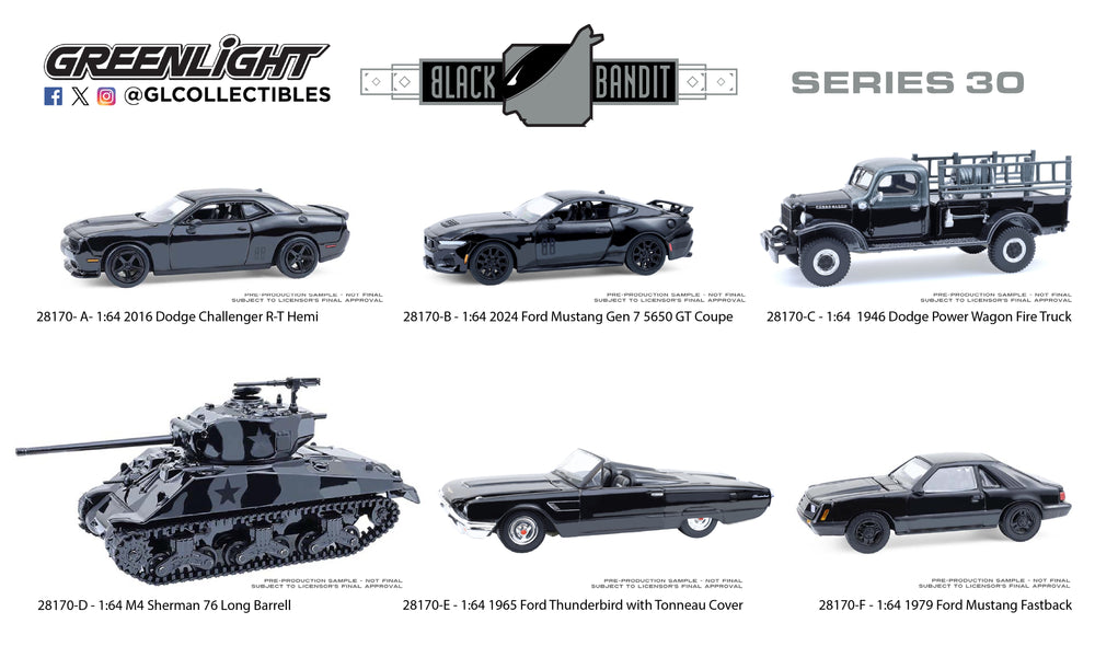 Pre Order 1:64 Black Bandit Series 30