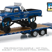 50th Anniversary 1:64 Bigfoot #1 (1979) - 1974 Ford F-250 Monster Truck on Gooseneck Trailer with Replacement Tires (Hobby Exclusive)