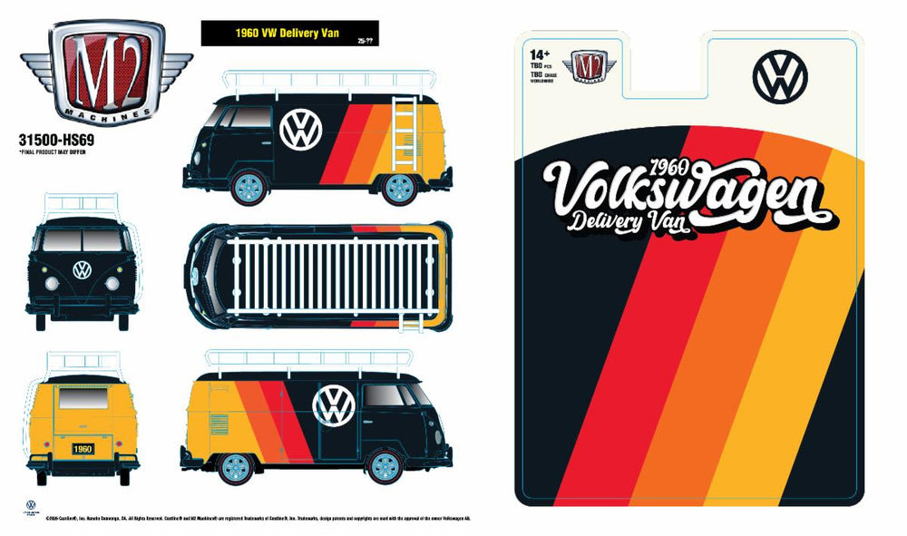 M2 Machines Hobby Release 69 VW Delivery Van Exclusive
