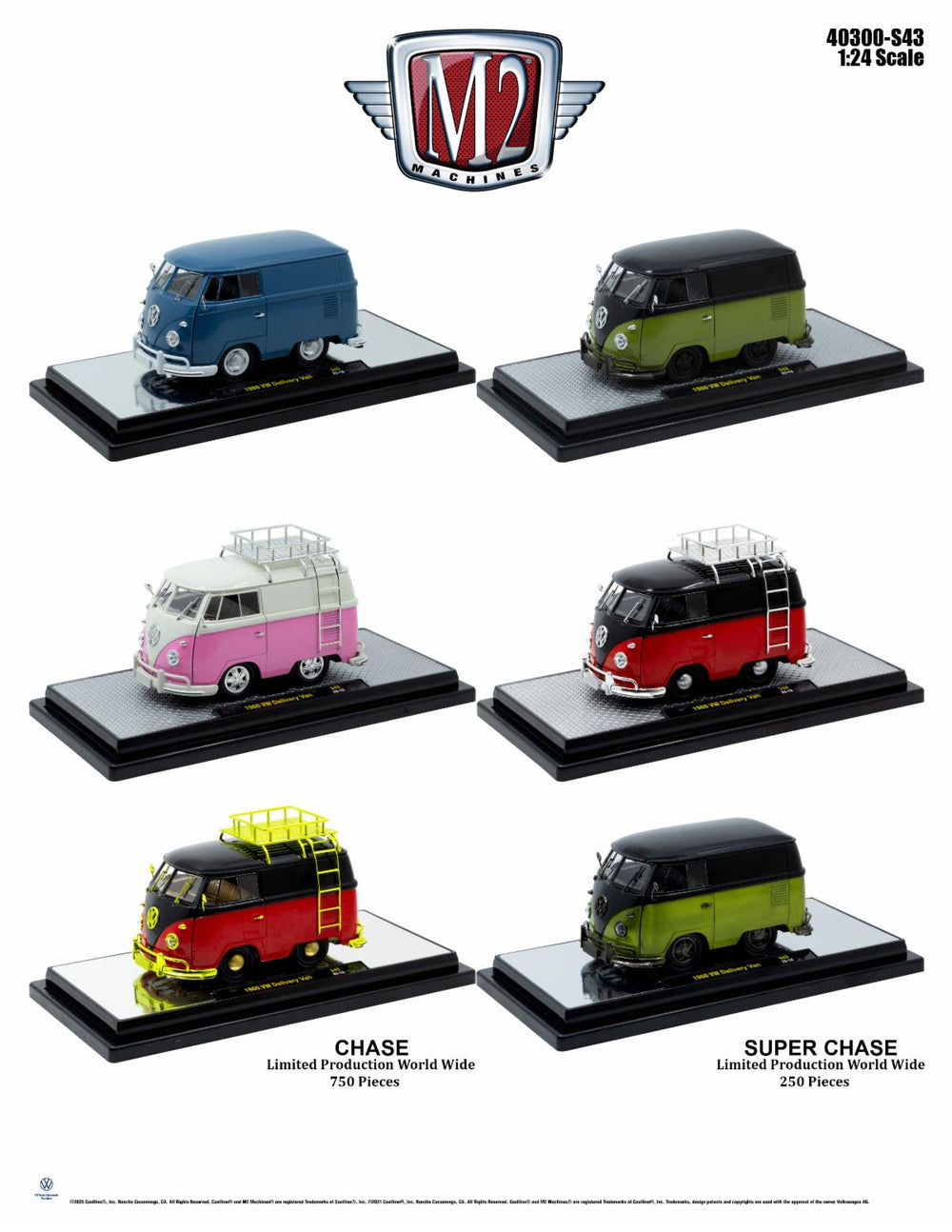 M2 Machines 1:24 Volkswagen® Delivery Van – Series 43