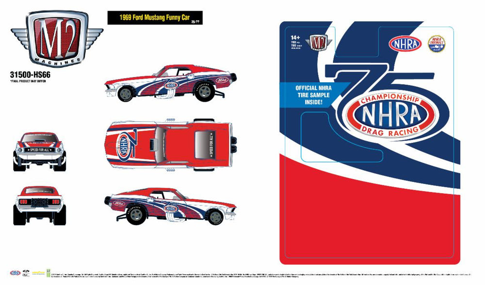 Hobby Release HS66 Includes 1969 Ford Mustang Funny Car