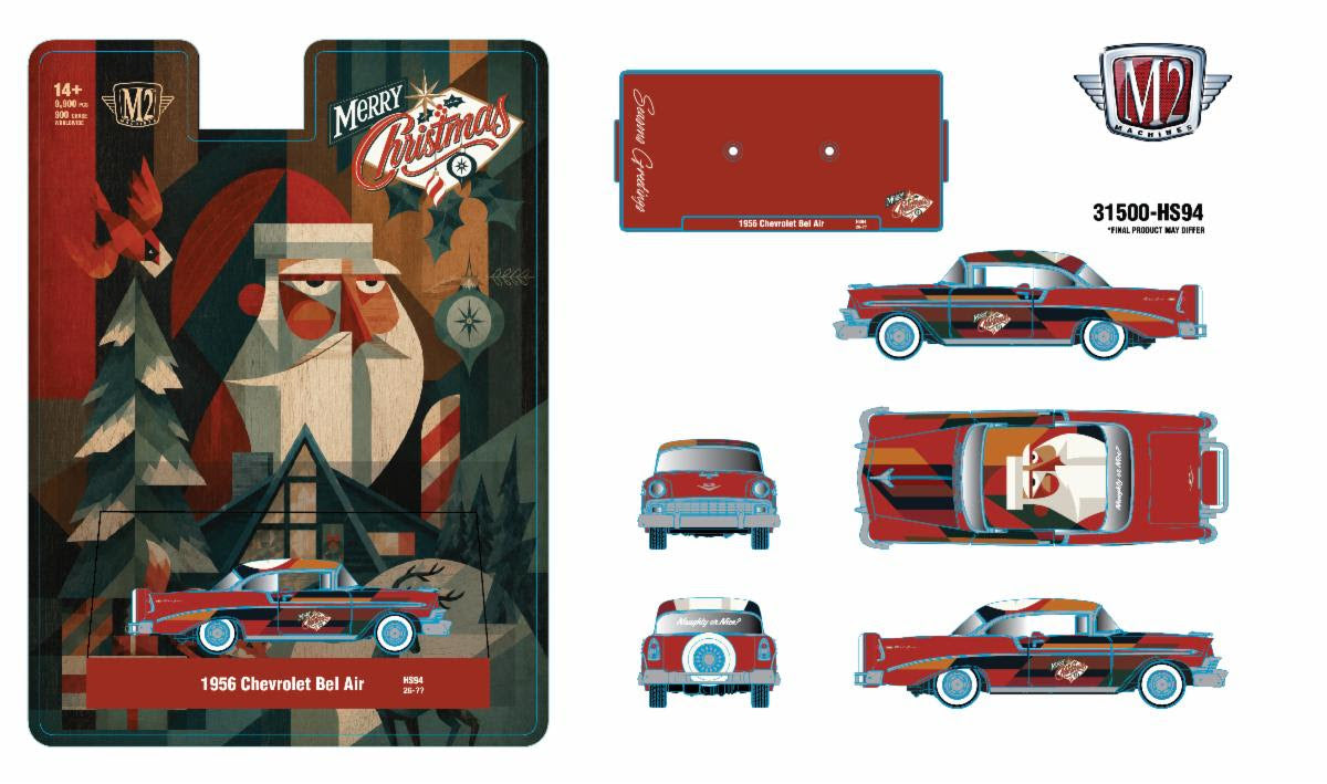 M2 Hobby Exclusive 1956 Chevrolet Bel Air Merry Christmas Edition