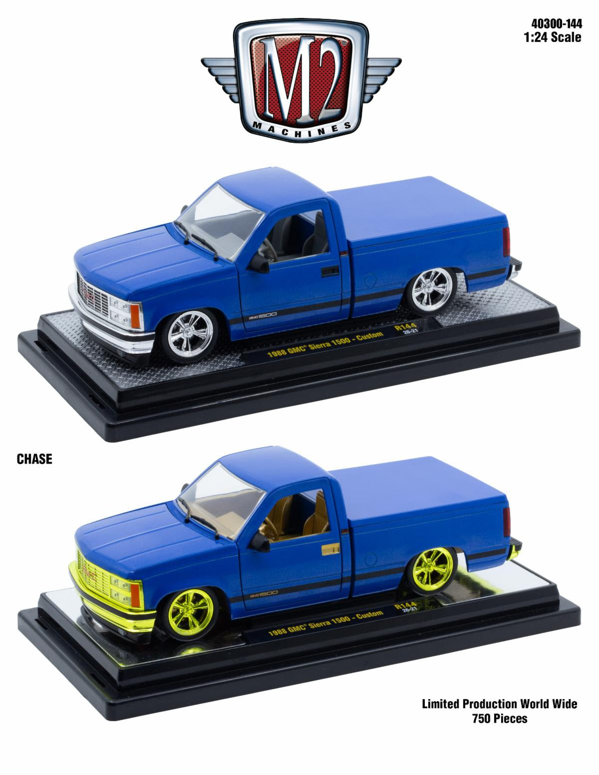 M2 1/24 24 Scale 40300-144- A 1988 GMC Sierra 1500
