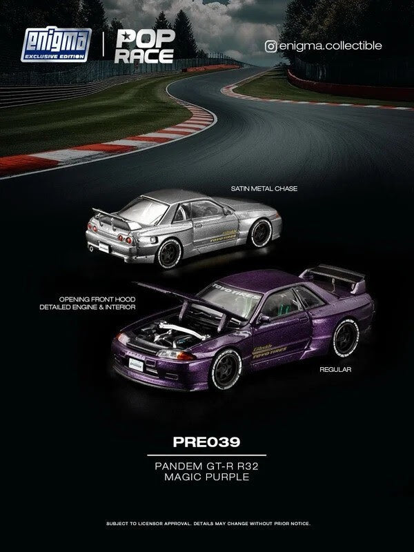 (PREORDER) PR64-PRE039 – 1:64 Pandem GT-R R32 – Magic Purple