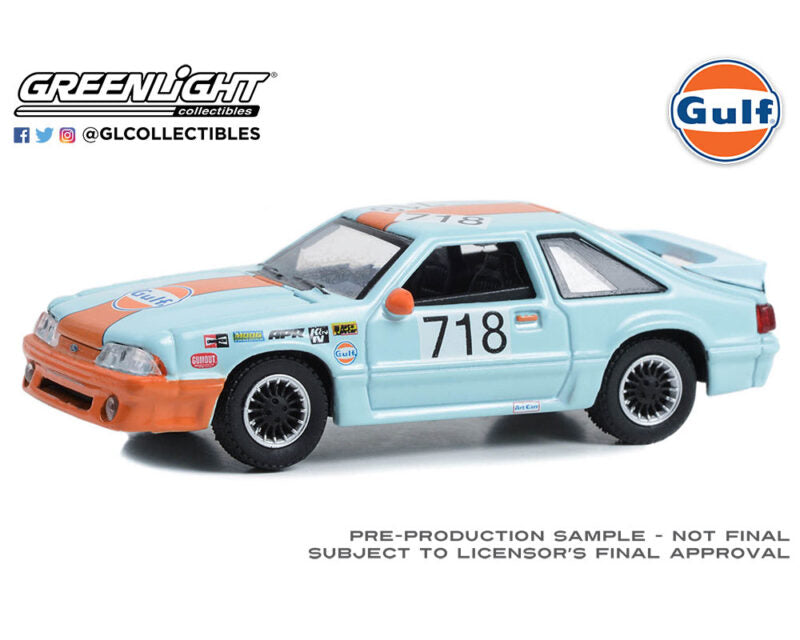  GL 1:64 Gulf Oil Special Edition Series 1- 1986 Ford Mustang GT #718