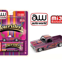 Auto World 1:64 1983 Chevrolet Silverado Pickup Lowriders Limited 4,800 Pieces – Purple – Mijo Exclusives