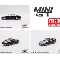 Mini GT 1:64 Mercedes-Maybach S680 Cirrus Silver / Nautical Blue metallic