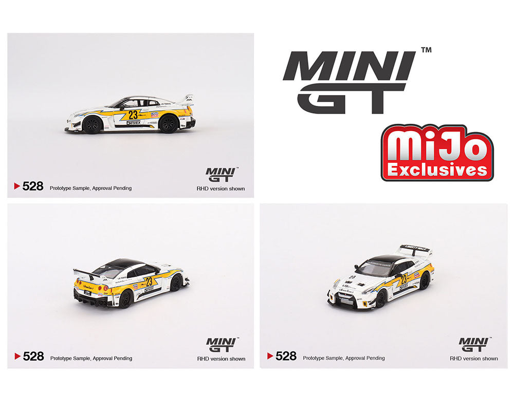 Mini GT 1:64 NISSAN LB-Silhouette WORKS GT 35GT-RR Ver.1 LB Racing – White  – Mijo Exclusives