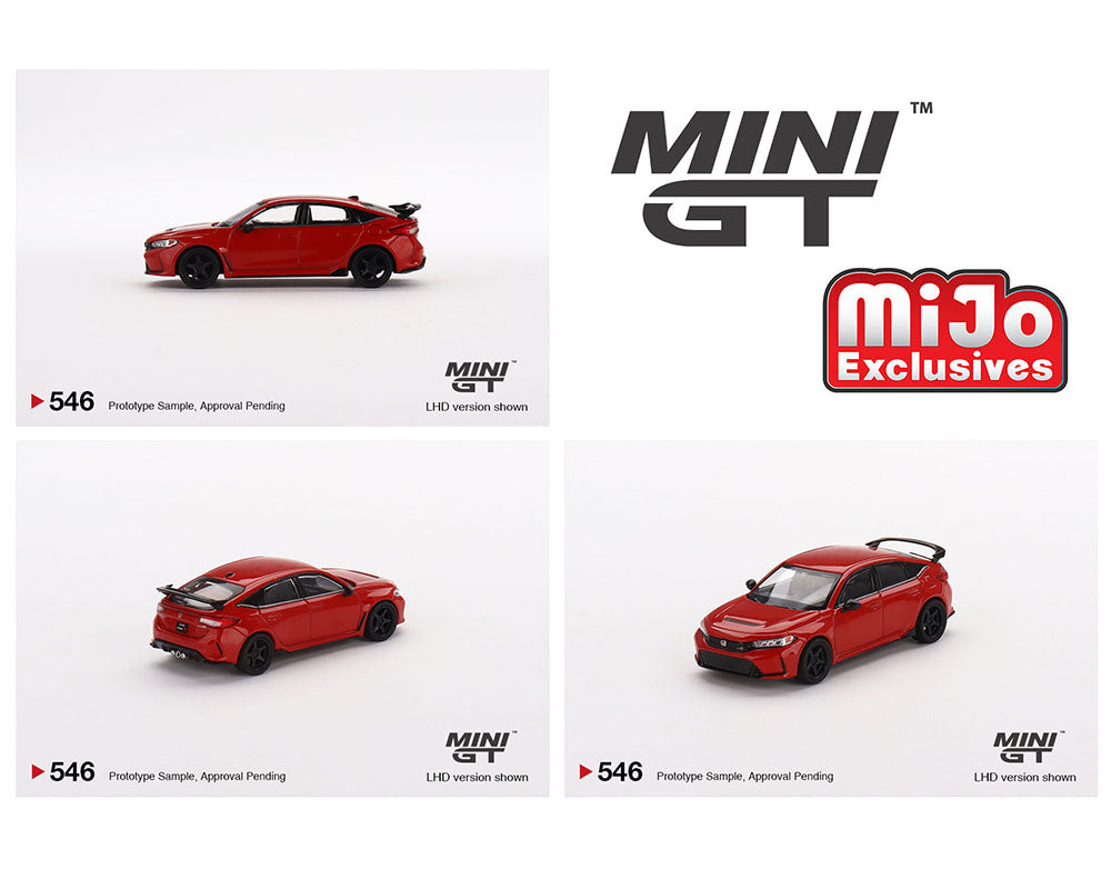 Mini GT 1:64 Honda Civic Type R Rallye 2023 W/ Advan GT Wheel – Red – Mijo Exclusives
