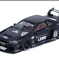 1/64 NISSAN SKYLINE "LBWK" (ER34) SUPER SILHOUETTE BLACK Limited Produced Quantity